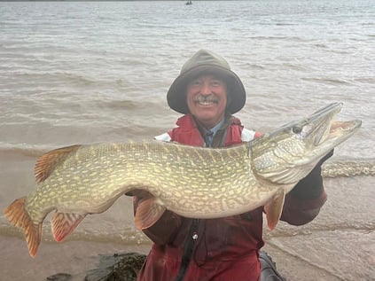 John Chester with a 30lb+ Pike